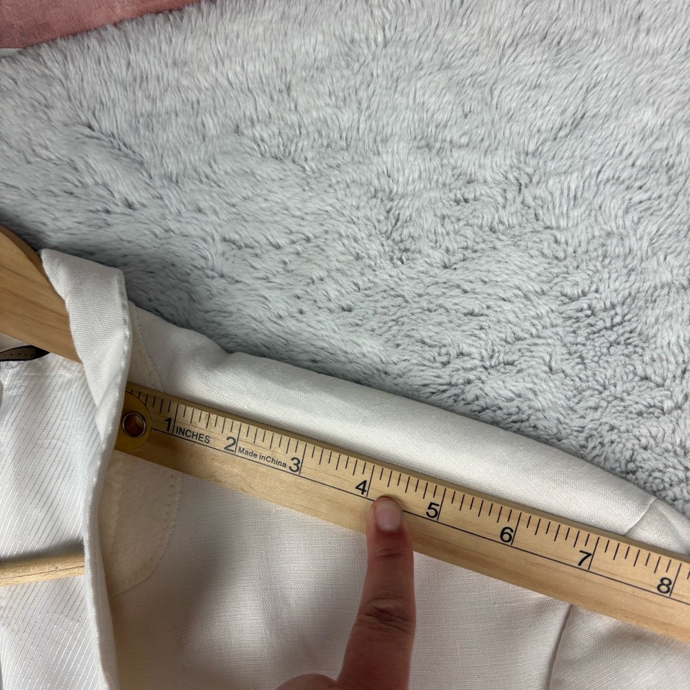 Hugo Boss White Linen Blend Sport Coat Blazer - Picture 14 of 16
